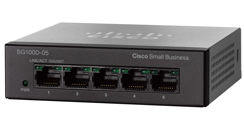 SG100D-05-EU - Conmutador Cisco Business 100 - 5 puertos - No gestionado