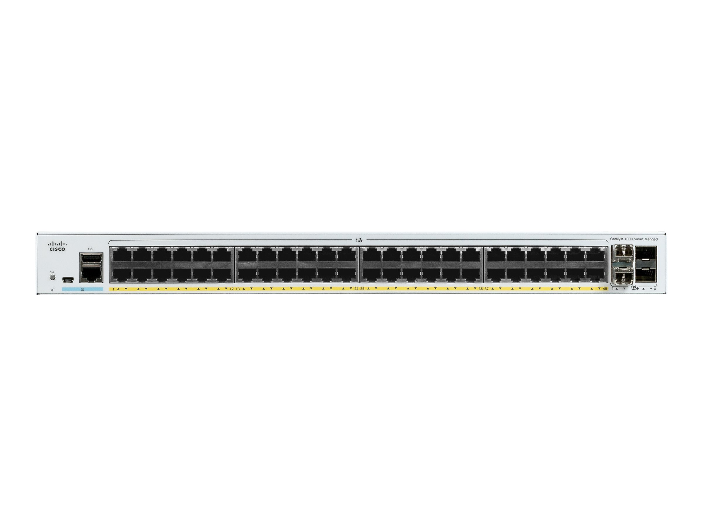 C1000-48FP-4G-L - Conmutador Cisco Catalyst 1000 - 48 puertos - Gestionado de capa 2 - PoE+