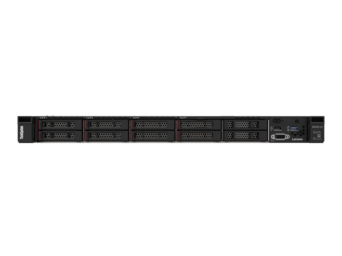 7DCL100HEA - Lenovo ThinkSystem SR250 V3 7DCL - Server - Rack-Montage - 1U - 1-Weg - 1 x Xeon 6353P / 2.7 GHz - RAM 32 GB - Hot-Swap 6.4 cm (2.5")