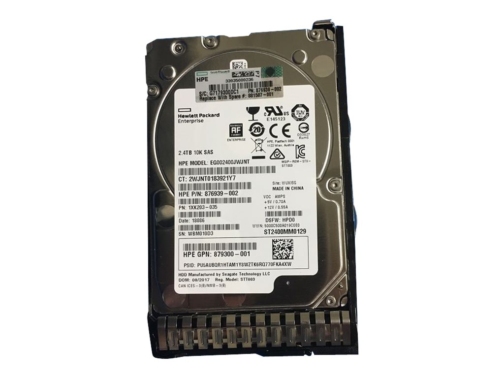881507-001 - HPE Enterprise - Disco duro - 2.4 TB - Hot-Swap - 2.5" SFF (6.4 cm SFF)