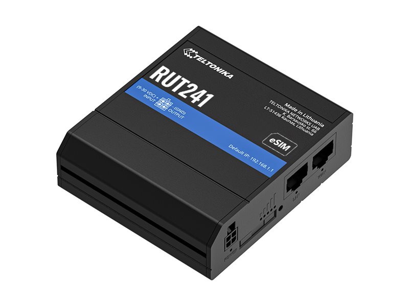 RUT241230000 - Teltonika RUT241 eSIM - Wireless Router - WWAN