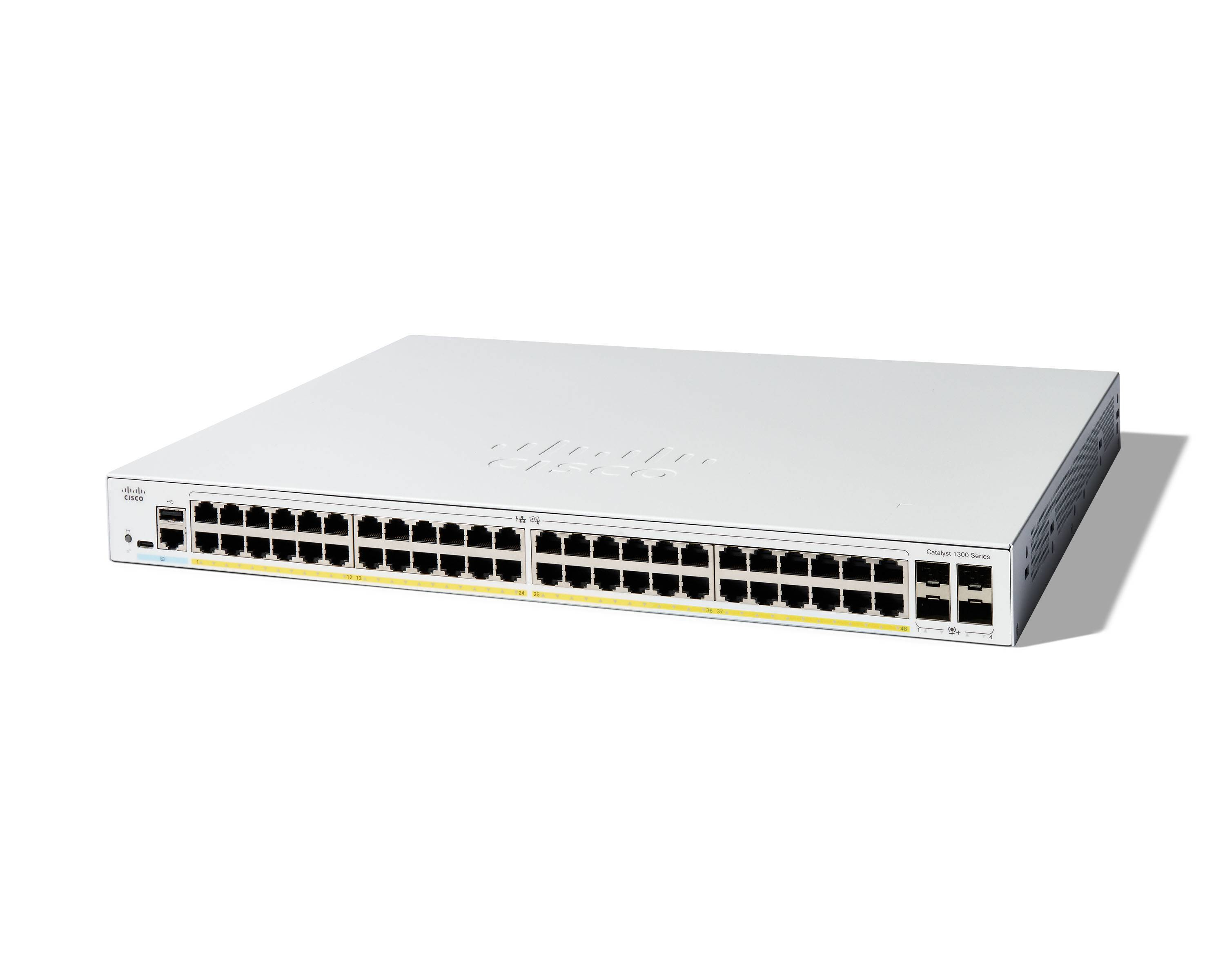 C1300-48P-4X - Cisco Catalyst 1300 Switch, 48x 10/100/1000 (PoE+)