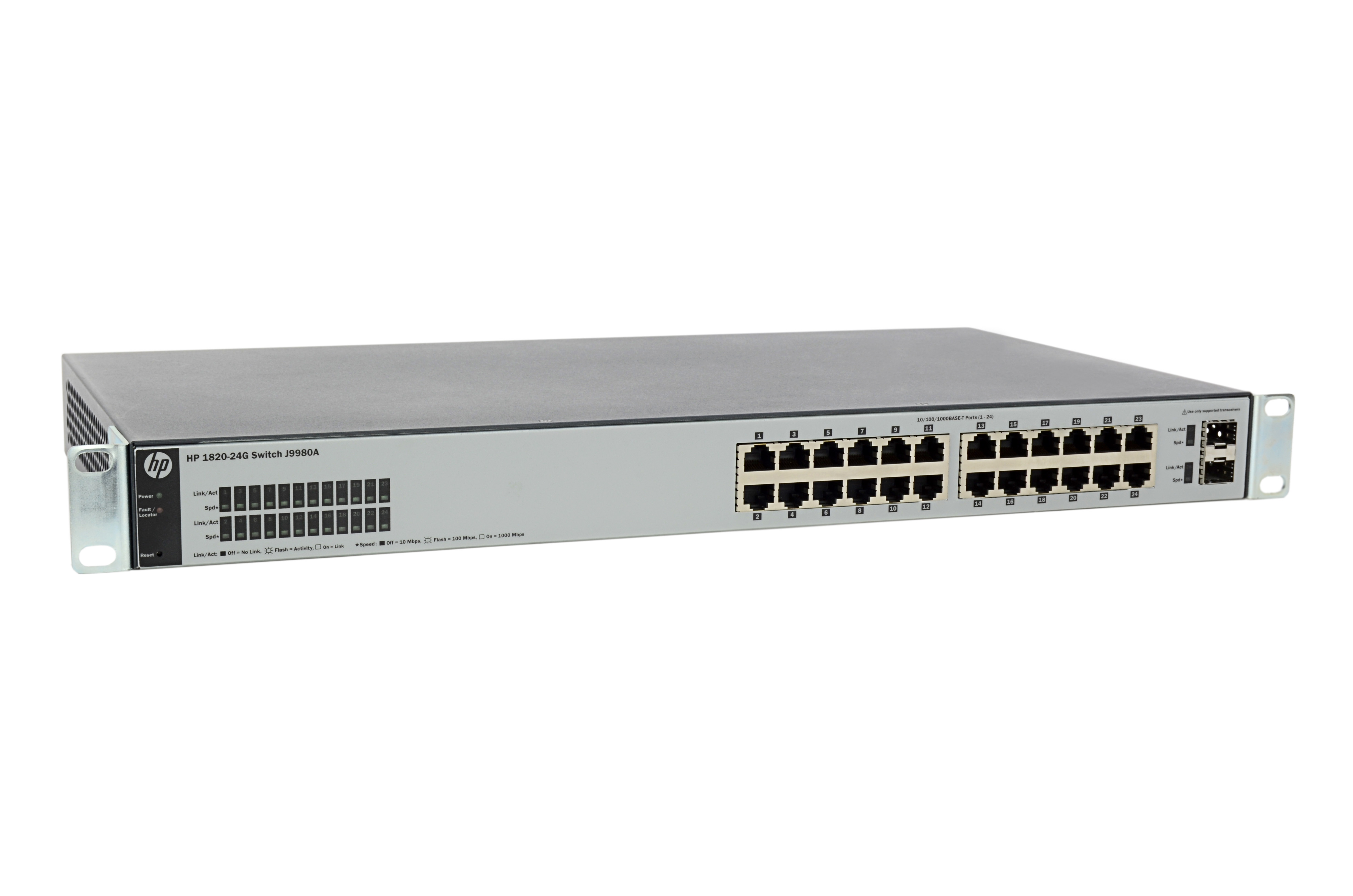 J9980A - HPE 1820-24G - Switch - managed - 24 x 10/100/1000 + 2 x Fast Ethernet/Gigabit SFP