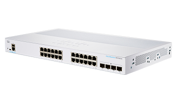 CBS350-24T-4G - Cisco CBS350-24T-4G, Managed, L2/L3, Gigabit Ethernet (10/100/1000), Rack-Einbau