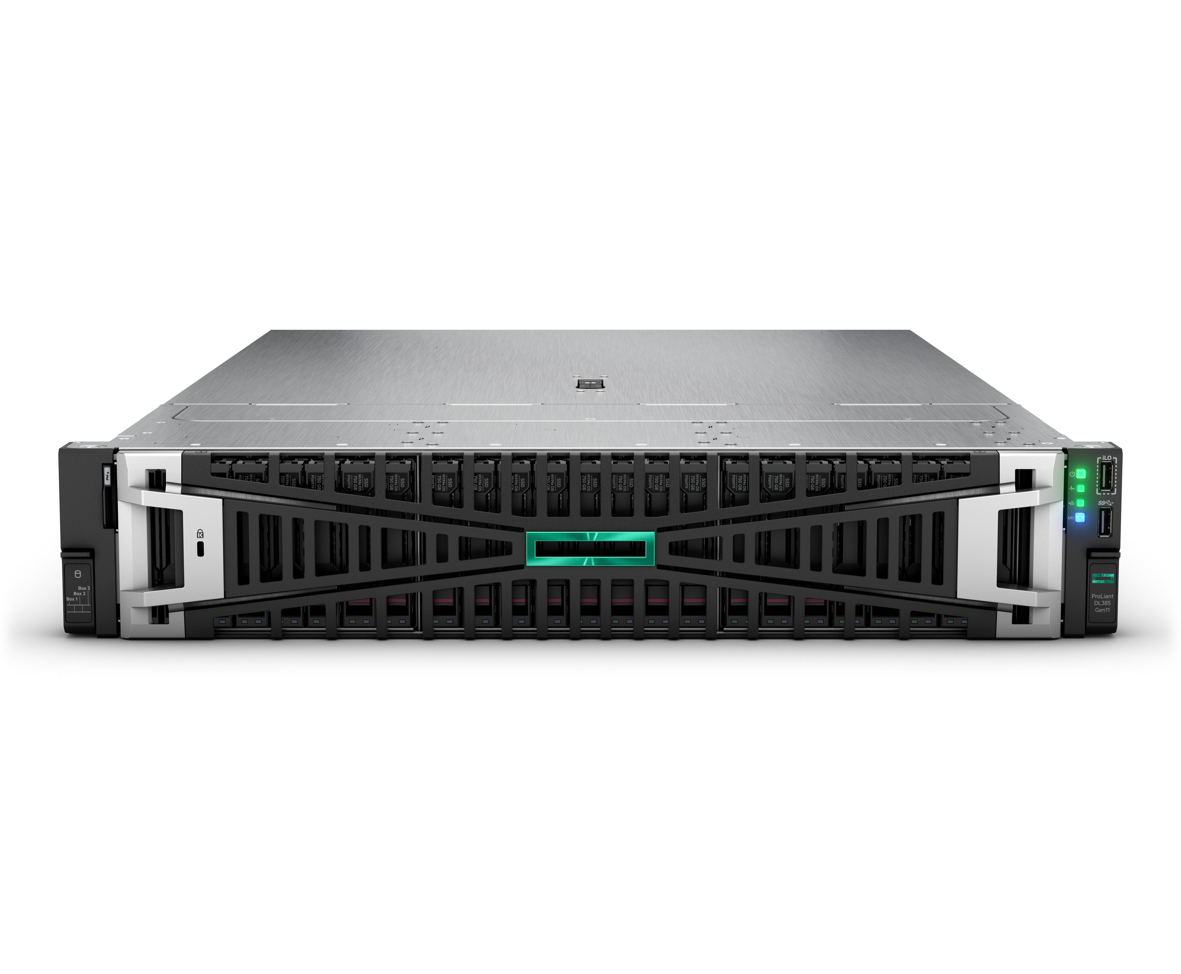 P86700-425 - HPE ProLiant DL385 Gen11 - Server - Rack-Montage - 2U - de doble procesador - 1 x EPYC 9115 / 2.6 GHz - RAM 64 GB - SATA/SAS/NVMe - Hot-Swap 6.4 cm (2.5")