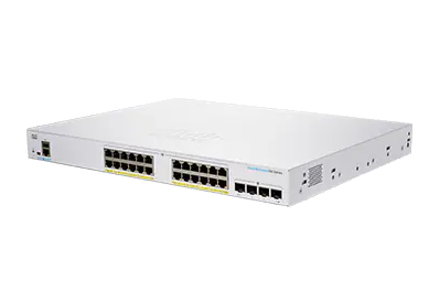 CBS250-24PP-4G - Cisco CBS250-24PP-4G, Managed, L3, Gigabit Ethernet (10/100/1000), Power over Ethernet (PoE), Rack-Einbau, 1U