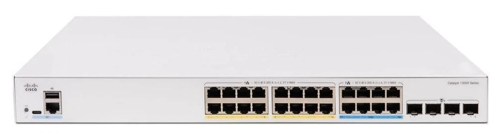 C1300X-24NGU-4X - Cisco Catalyst 1300X-24NGU-4X - Switch - L3 - managed - 4 x 10 Gigabit SFP28 + 8 x 1/2.5/5GBase-T (PoE++)