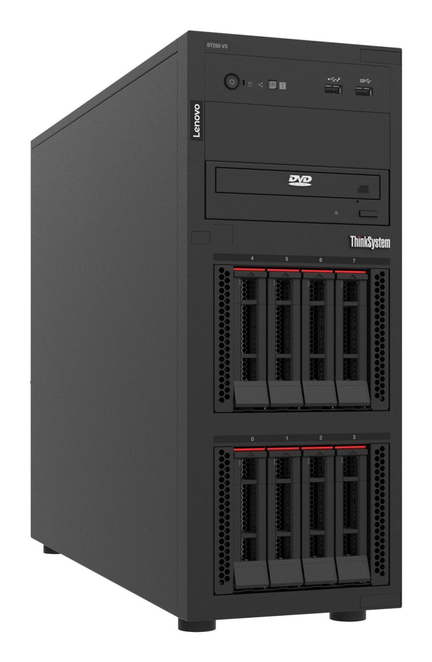 7DCEA04XEA - Lenovo ThinkSystem ST250 V3 7DCE - Server - Tower - 4U - 1-Weg - 1 x Xeon 6353P / 2.7 GHz - RAM 32 GB - Hot-Swap 6.4 cm (2.5")