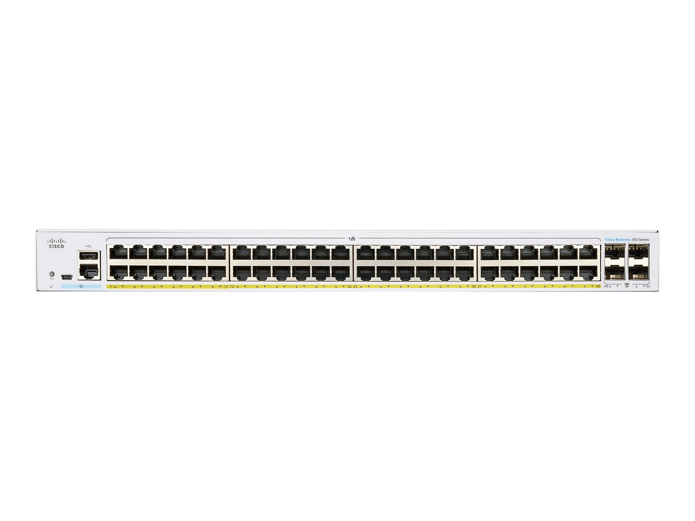 CBS350-48P-4X-EU - Commutateur Cisco Business 350 - 48 ports - Géré L3 - PoE+