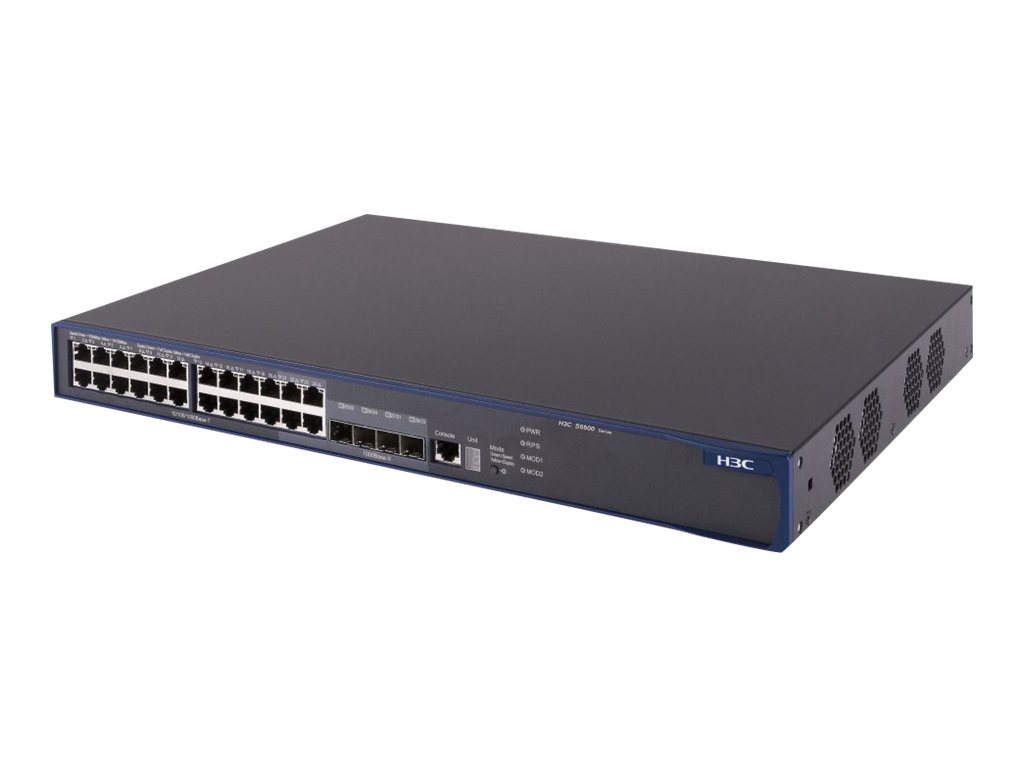 JE109A - HPE 5500-24-SFP EI Switch - Switch - L4 - managed