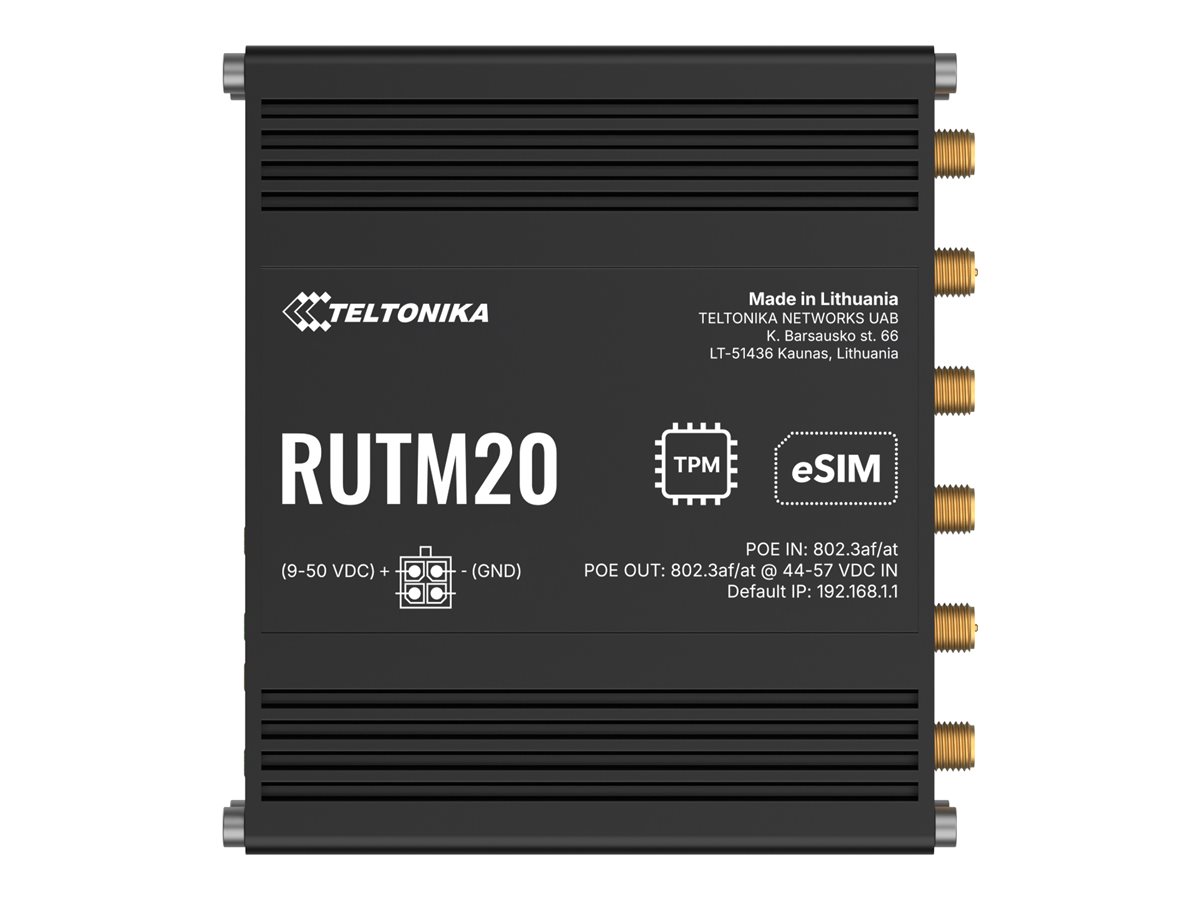 RUTM20100000 - Teltonika RUTM20 - Wireless Router - WWAN 2-port Switch