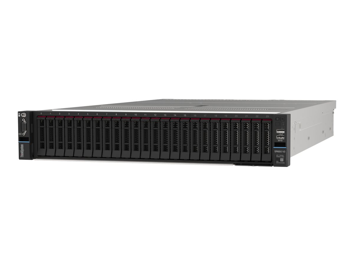 7D76100YEA - Lenovo ThinkSystem SR650 V3 7D76 - Server - Rack-Montage - 2U - de doble procesador - 1 x Xeon Silver 4514Y / 2 GHz - RAM 32 GB - SAS - Hot-Swap 6.4 cm (2.5")