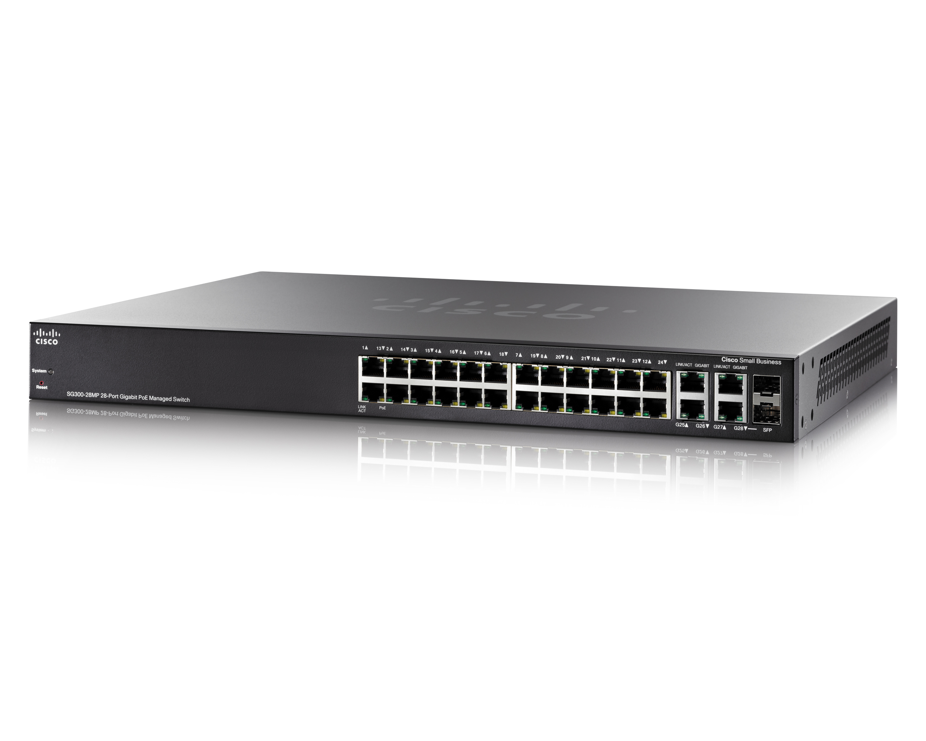 SG300-28MP-K9-EU - Cisco Switch, L3, managed, 24 x 10/100/1000 (PoE+)