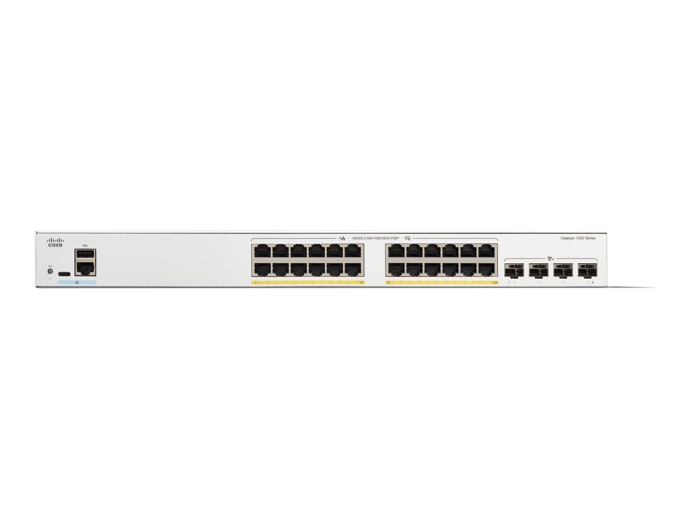 C1300-24FP-4X - Conmutador Cisco Catalyst 1300 - 24 puertos - Gestionado L3 - PoE+