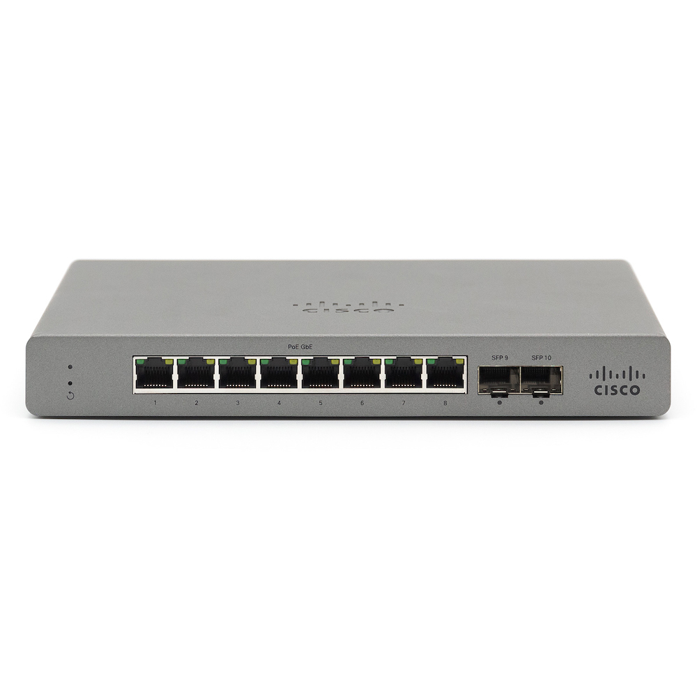 GS110-8P-HW-EU - Cisco Meraki Go GS110-8P - Switch - managed - 8 x 10/100/1000 (PoE+)