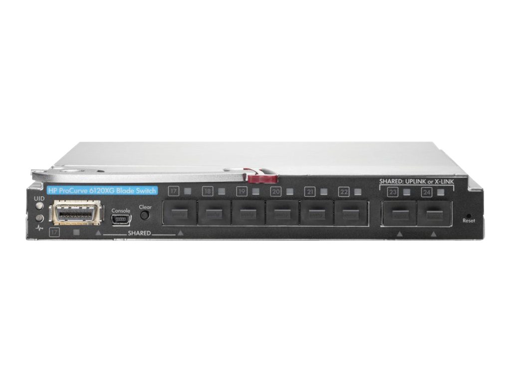 516733-B21 - HPE 6120XG Blade Switch - Switch - managed - 16 x 10Gb Ethernet (Midplane-Downlink)