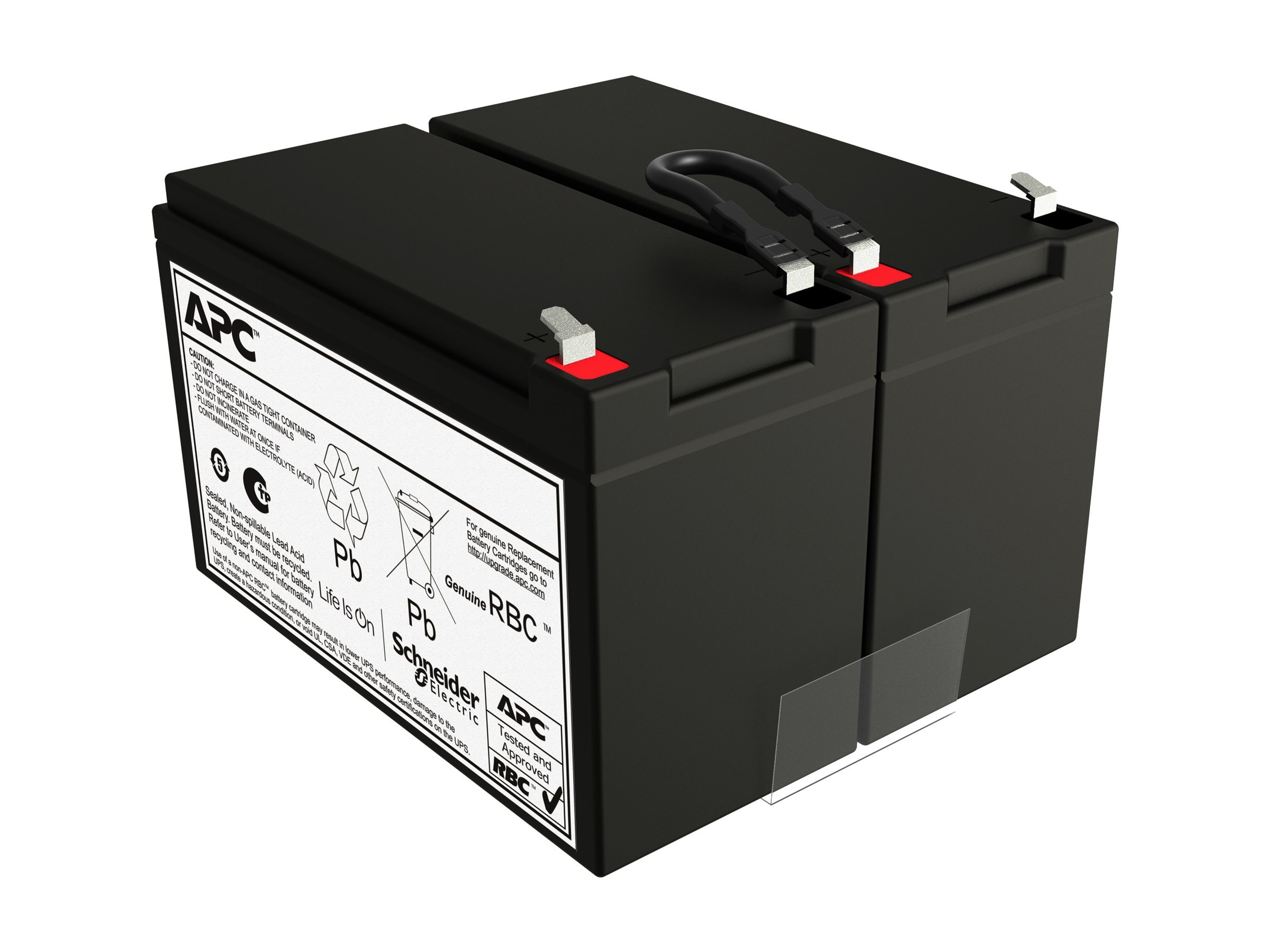 APCRBCV206 - APC UPS battery - VRLA - 2 x battery - lead-acid