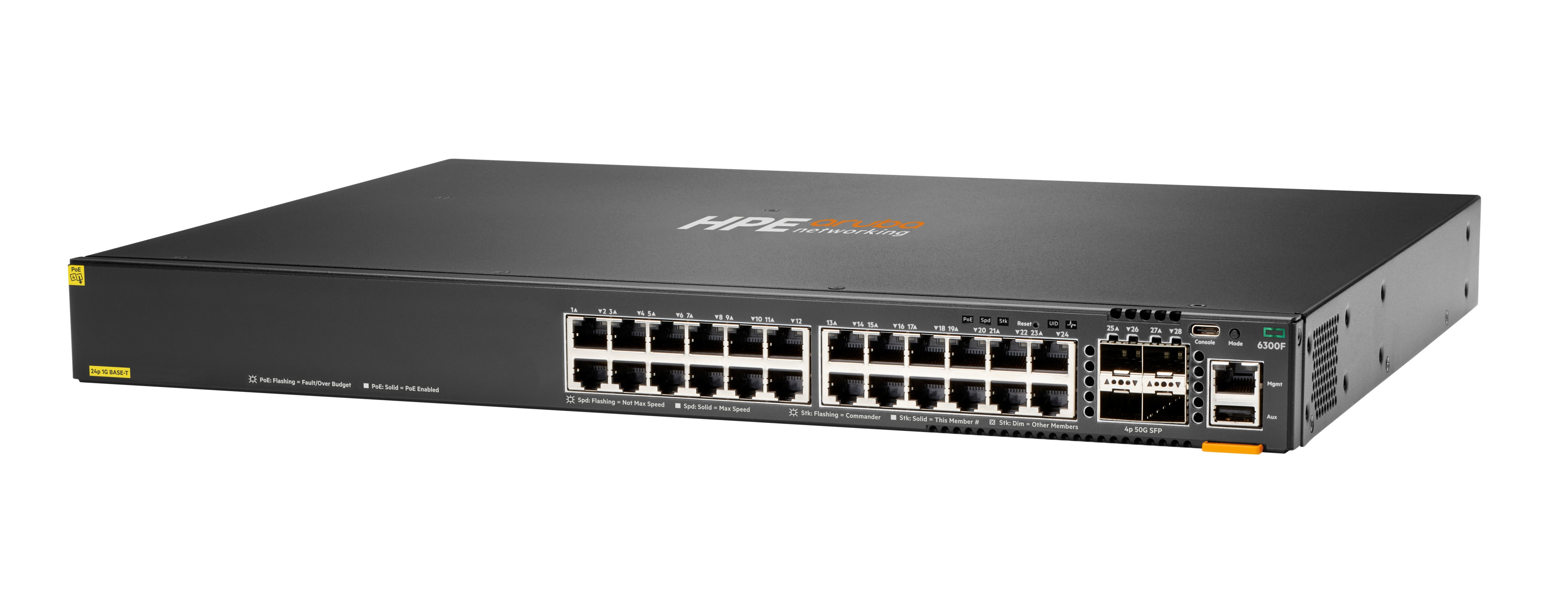 JL666A - Switch HPE Aruba CX 6300 - 24 puertos - Gestionado L3 - PoE+