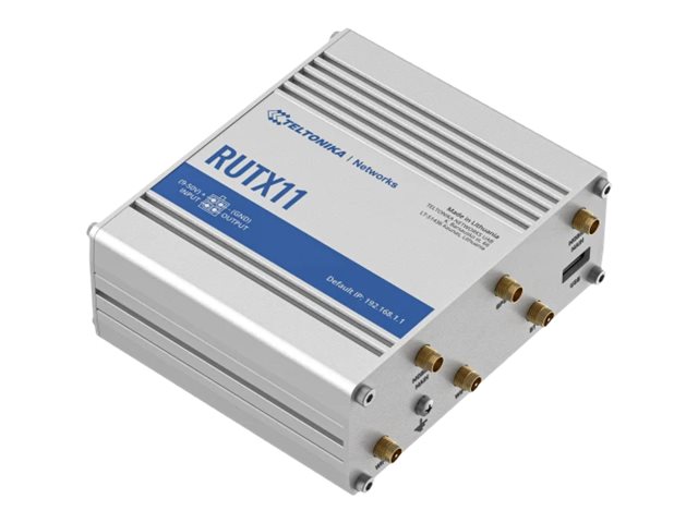 RUTX11100400 - Teltonika RUTX11 - Wireless Router - WWAN 4-port Switch