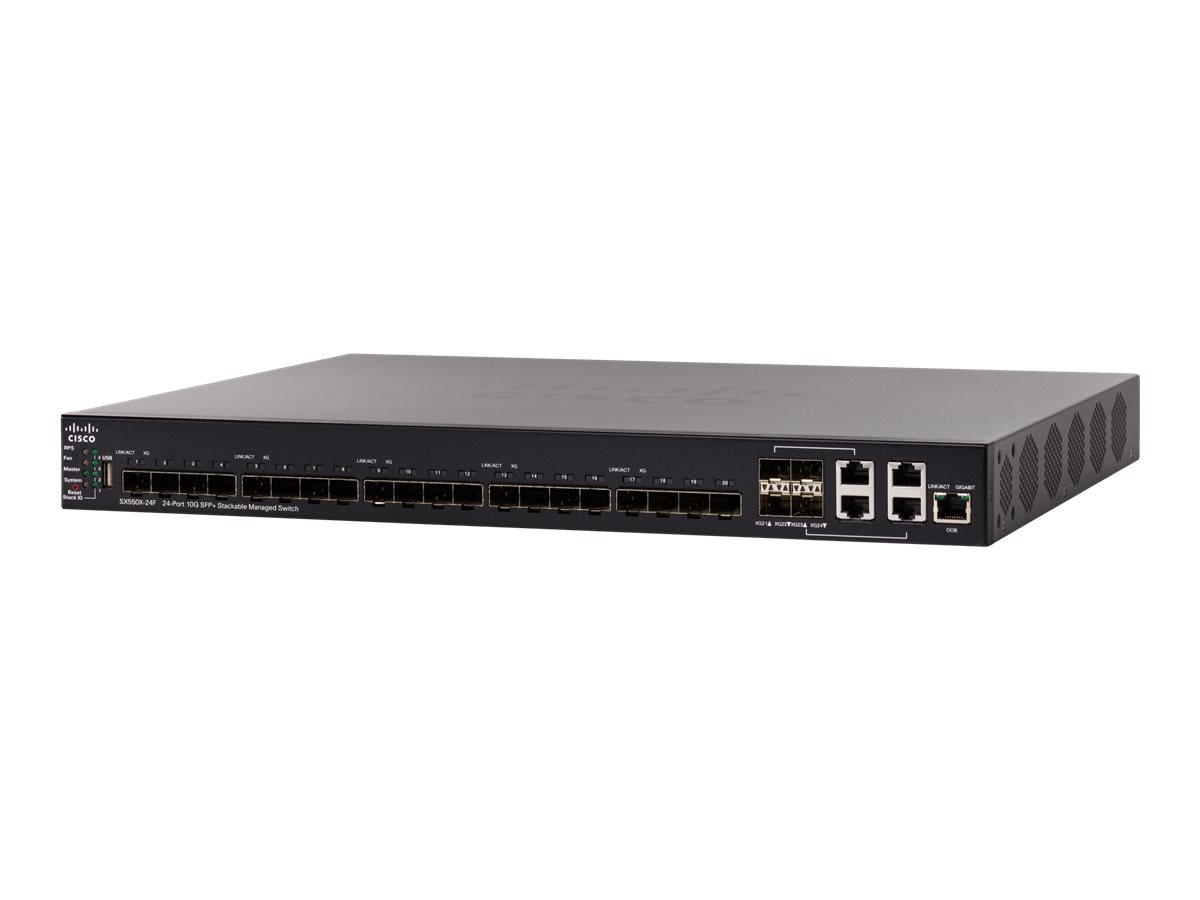 SX550X-24F-K9-EU - Cisco 550X Series Switch, L3, managed, 24x Fiber SFP slots