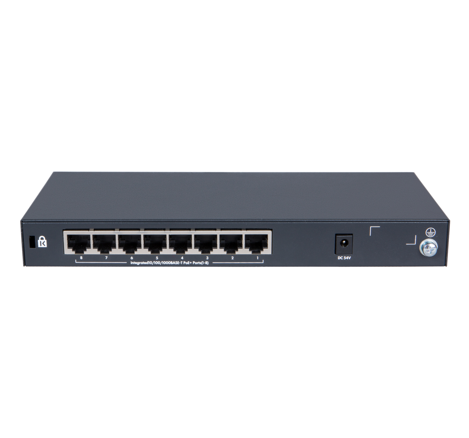 JH330A - HPE OfficeConnect 1420 8G PoE+ - Switch - unmanaged - 8 x 10/100/1000 - Desktop - PoE+ (64 W)