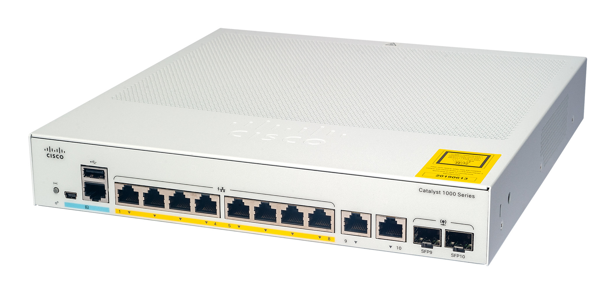 C1000-8FP-2G-L - Cisco Catalyst Switch, 8 x 10/100/1000 (PoE+)