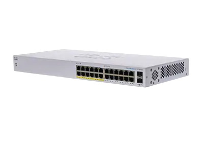 CBS110-24PP - Cisco CBS110, Unmanaged, L2, Gigabit Ethernet (10/100/1000), Power over Ethernet (PoE), Rack-Einbau, 1U
