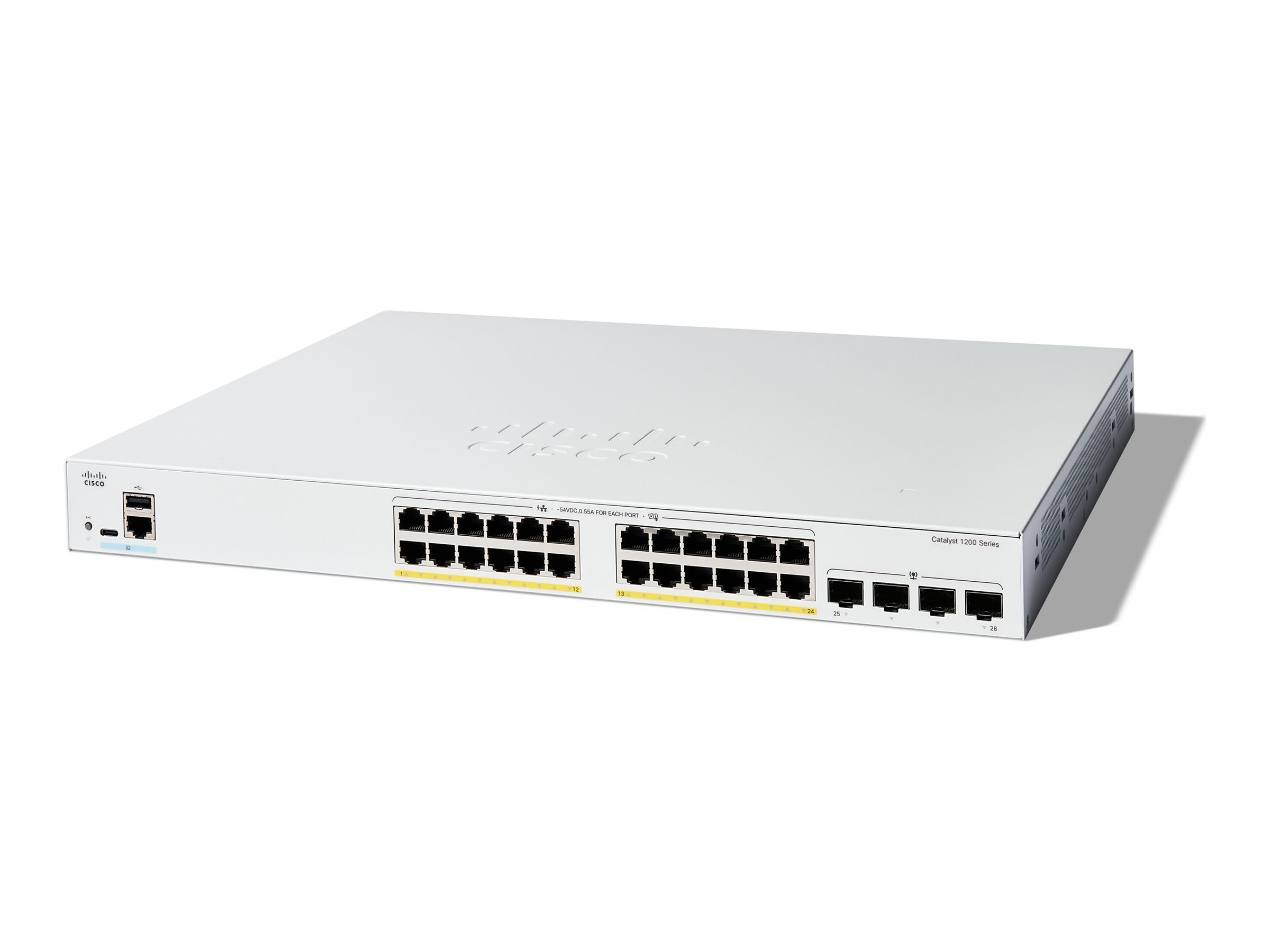 C1200-24FP-4G - Cisco Catalyst Switch L3 Smart 24x 10/100/1000 (PoE+)