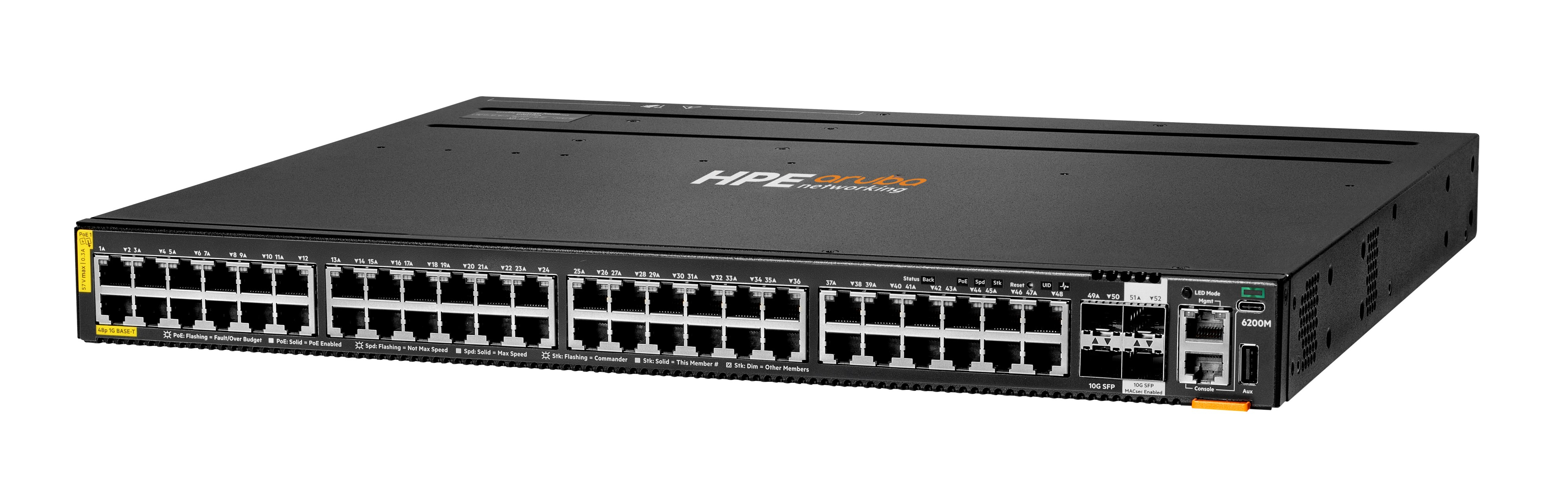 R8Q70A - Conmutador HPE Aruba CX 6200 - 48 puertos - Gestionado L3 - PoE+