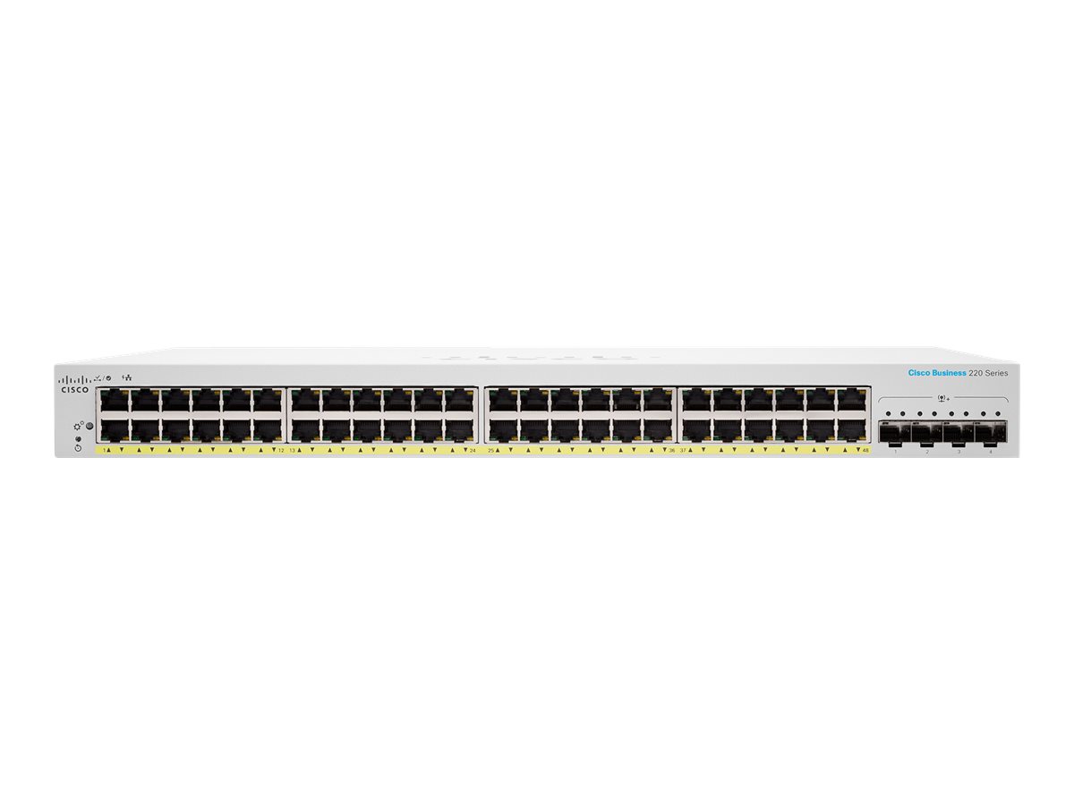 CBS220-48FP-4X-EU - Switch Cisco Business 220 - 48 porte - PoE+