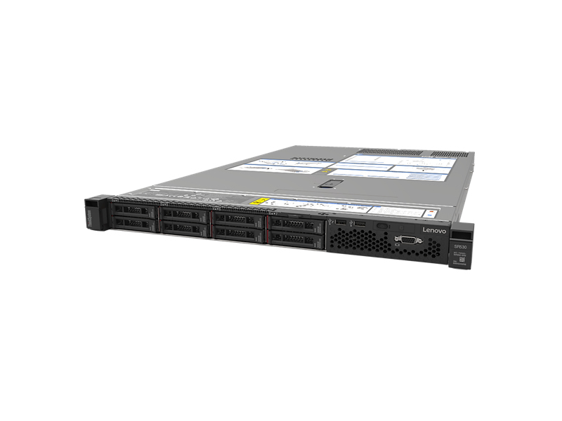 7X08A0AZEA - Lenovo ThinkSystem SR530 7X08 - Server - Rack-Montage - 1U - de doble procesador - 1 x Xeon Silver 4208 / 2.1 GHz - RAM 32 GB - Hot-Swap 6.4 cm (2.5")