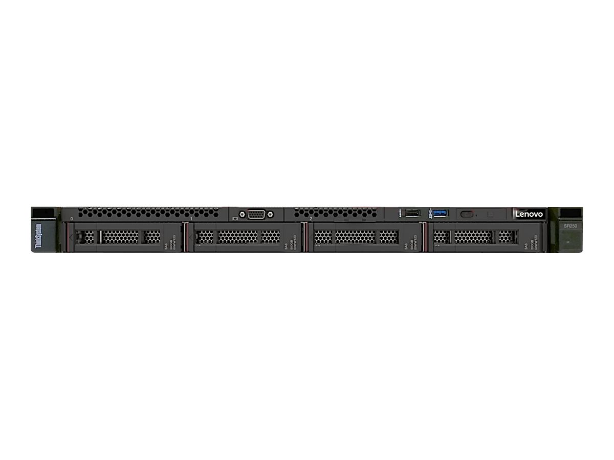 7Y51A02MEA - Lenovo ThinkSystem SR250 7Y51 - Server - Rack-Montage - 1U - 1-Weg - 1 x Xeon E-2124 / 3.3 GHz - RAM 8 GB - SATA - no Hot-Swap-capaz 8.9 cm (3.5")
