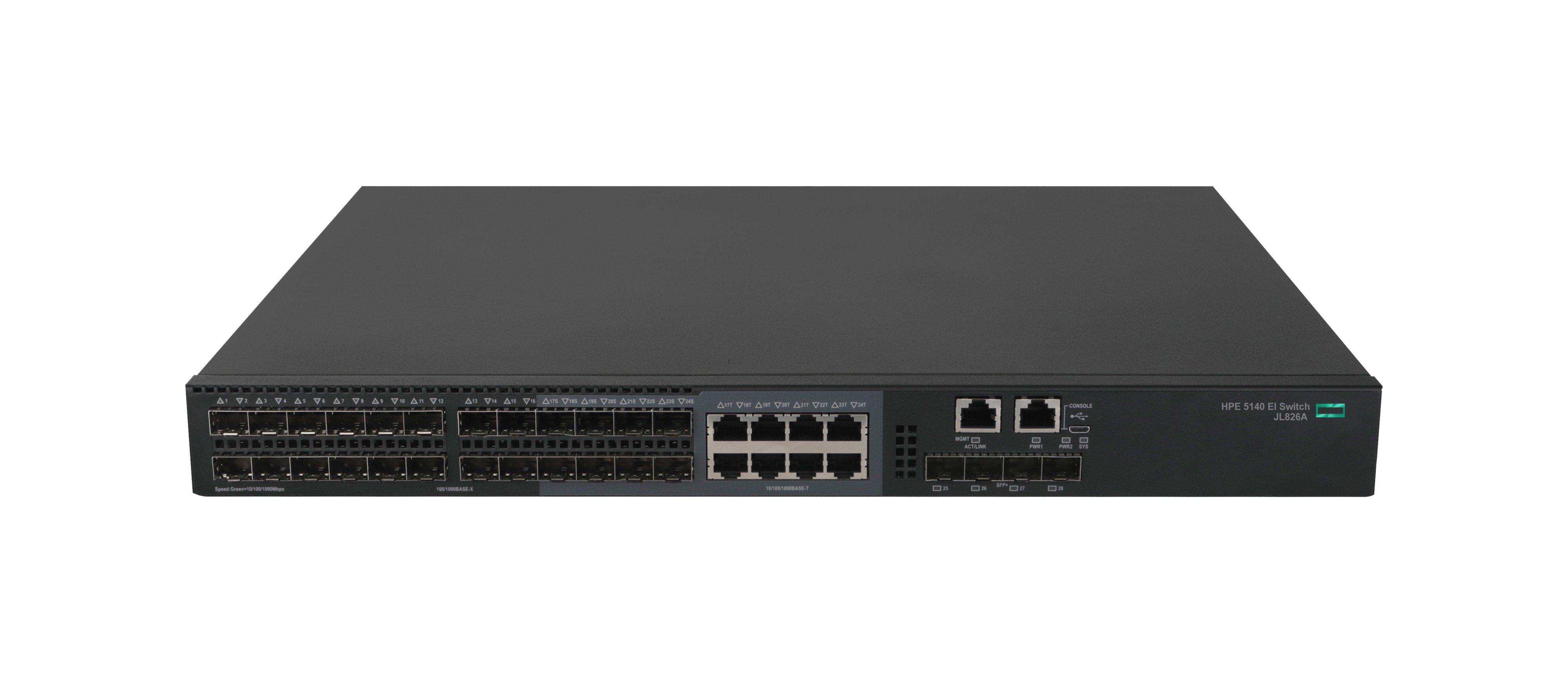 JL826A - HPE FlexNetwork 5140 24G SFP w/8G Combo 4SFP+ EI