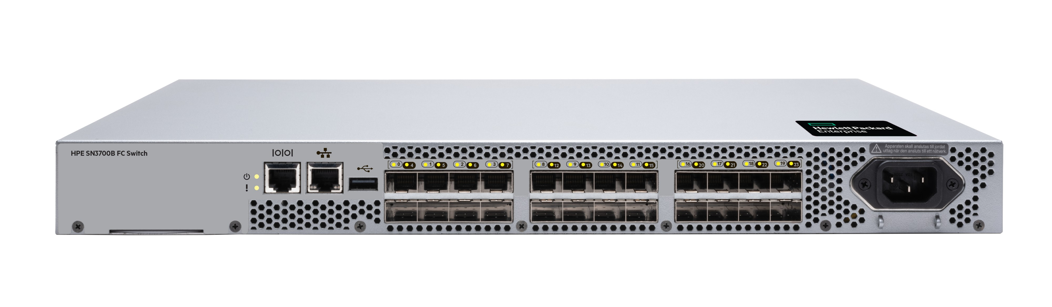 S5A94A - HPE SN3700B 64Gb 24/8 8-port 32Gb Short Wave SFP28 Switch