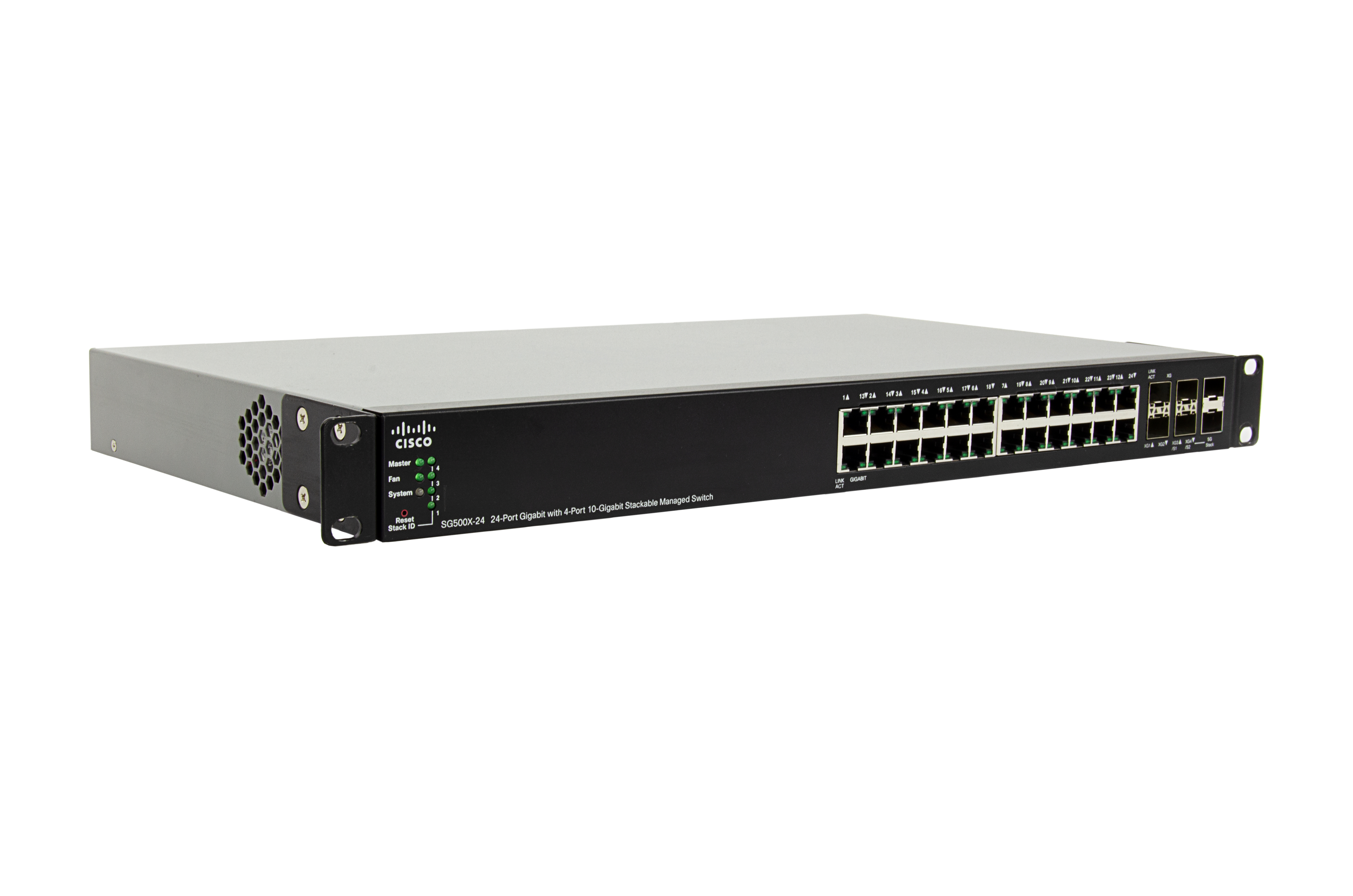SG500X-24-K9-G5 - Cisco SG500X-24 Switch L3, 24x 1GbE, 4x 10GbE SFP+, Fanless