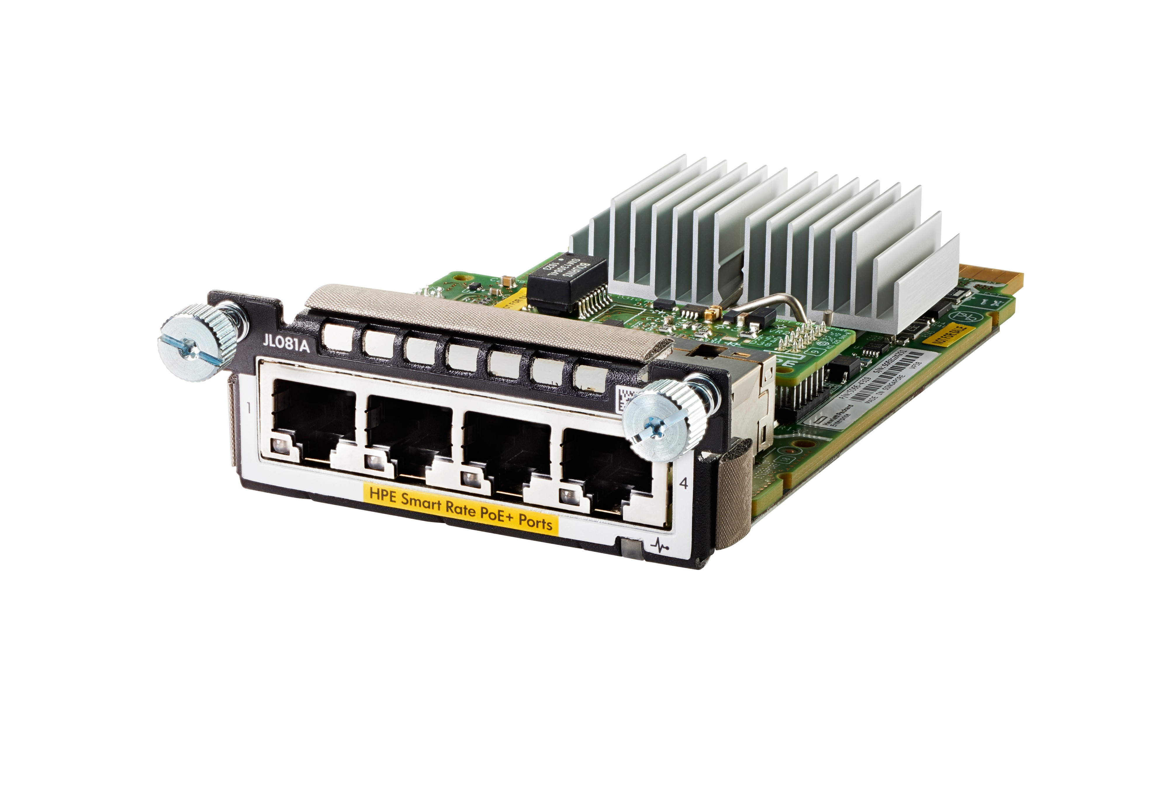 JL081A - HPE Aruba 3810M/2930M Smart Rate Module - Module d'extension - 1/2.5/5/10GBase-T (PoE+)