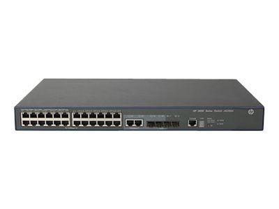 JG299B - HPE 3600-24 v2 EI - Switch - L3 - managed - 24 x 10/100 + 4 x Gigabit SFP + 2 x 1000Base-T (Kombi)