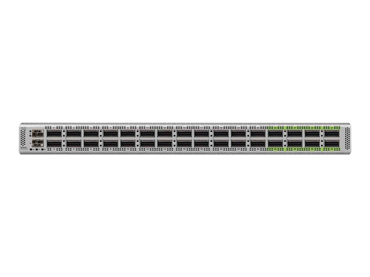 N9K-C9332D-GX2B - Cisco Nexus 9332D-GX2B Switch, L3, 32x 400G QSFP-DD