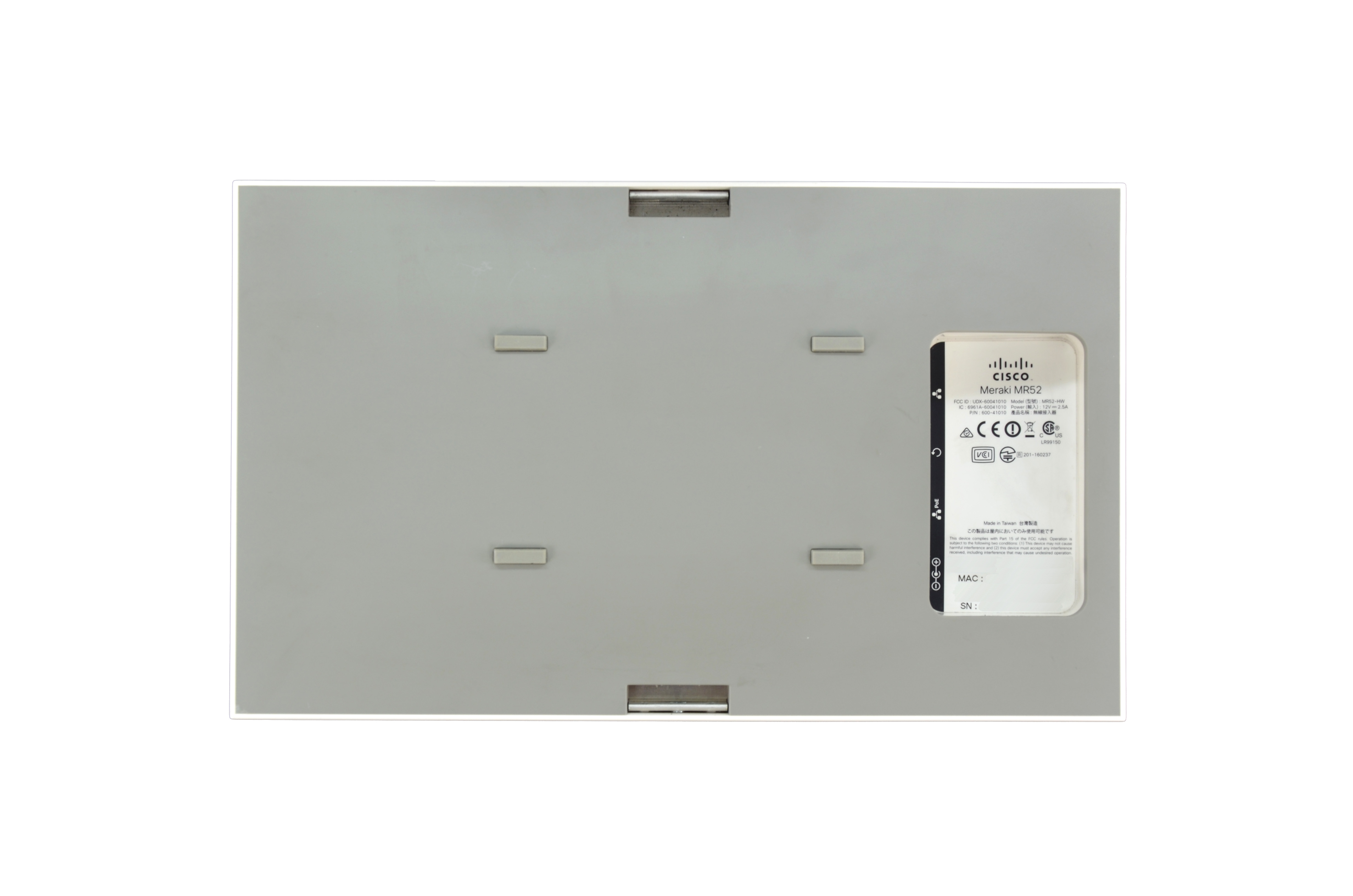 MR52-HW - Punto de acceso Cisco Meraki - Wi-Fi 5 Wave 2 - PoE - Para interiores - Antenas internas