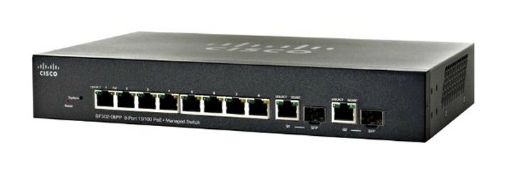 SF302-08PP-K9-EU - Switch Cisco Business 300 - 8 porte - Gestito L3 - PoE+