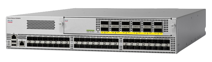 N9K-C9396PX - Cisco Nexus 9396PX Switch, L3, 48x 1/10Gb SFP+ + 12x 40Gb QSFP+