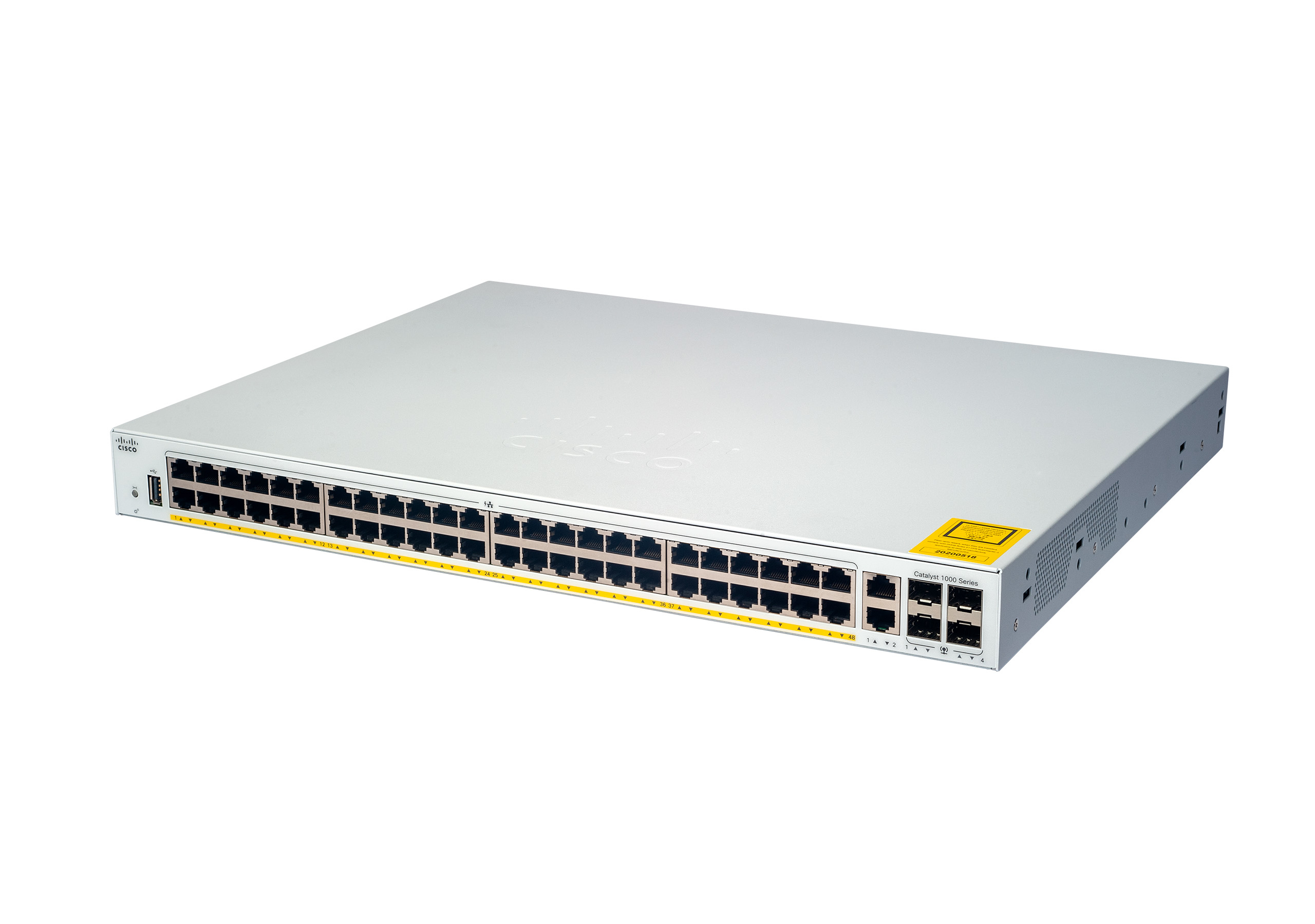 C1000-48P-4G-L - Cisco Catalyst 48-Port PoE+ Managed Switch, 24 x 10/100/1000