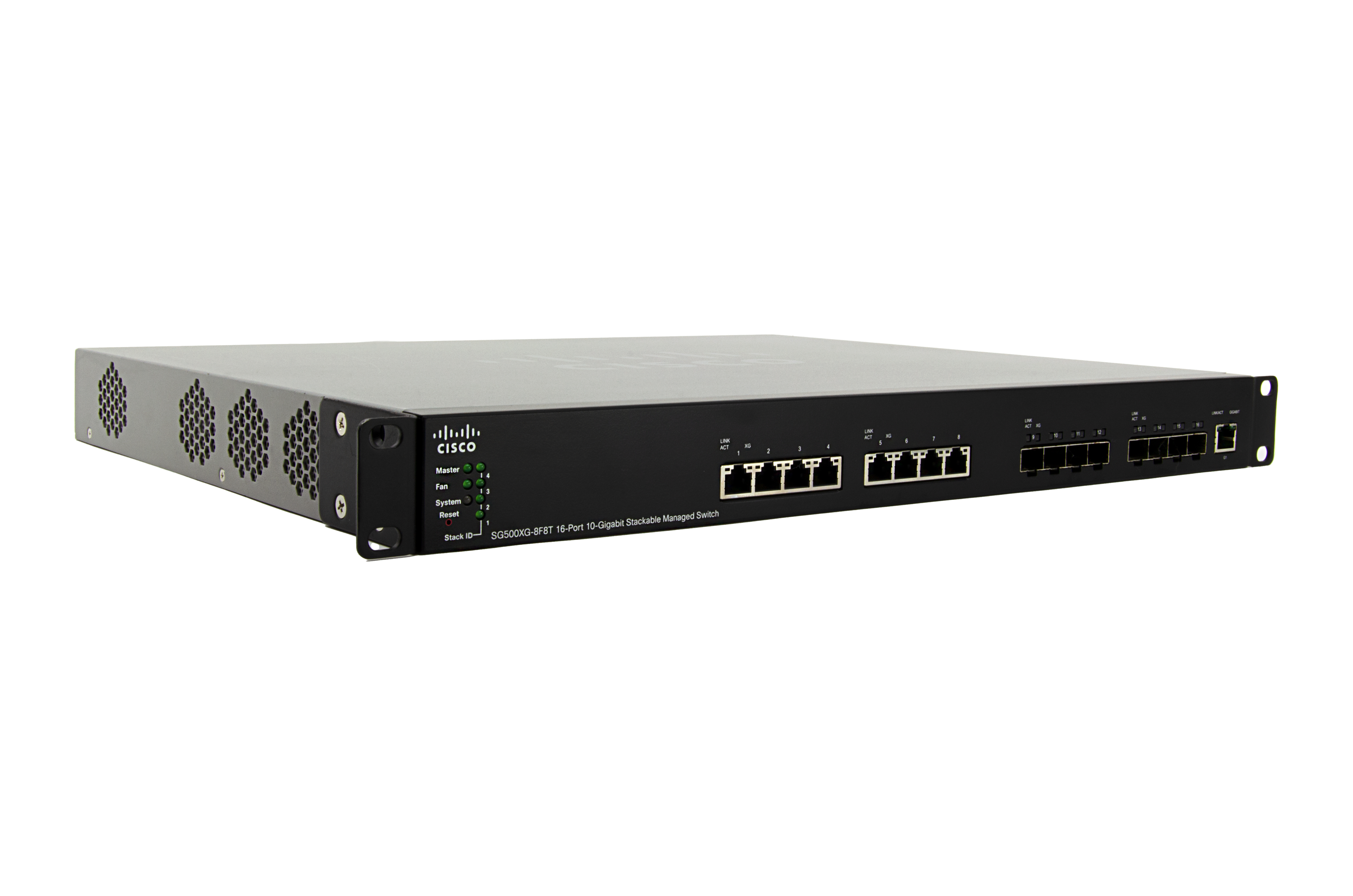 SG500XG-8F8T-K9-G5 - Cisco SG500XG-8F8T Switch, L3, 16x 10 GbE SFP+ slots, 8x 10 GbE copper porte