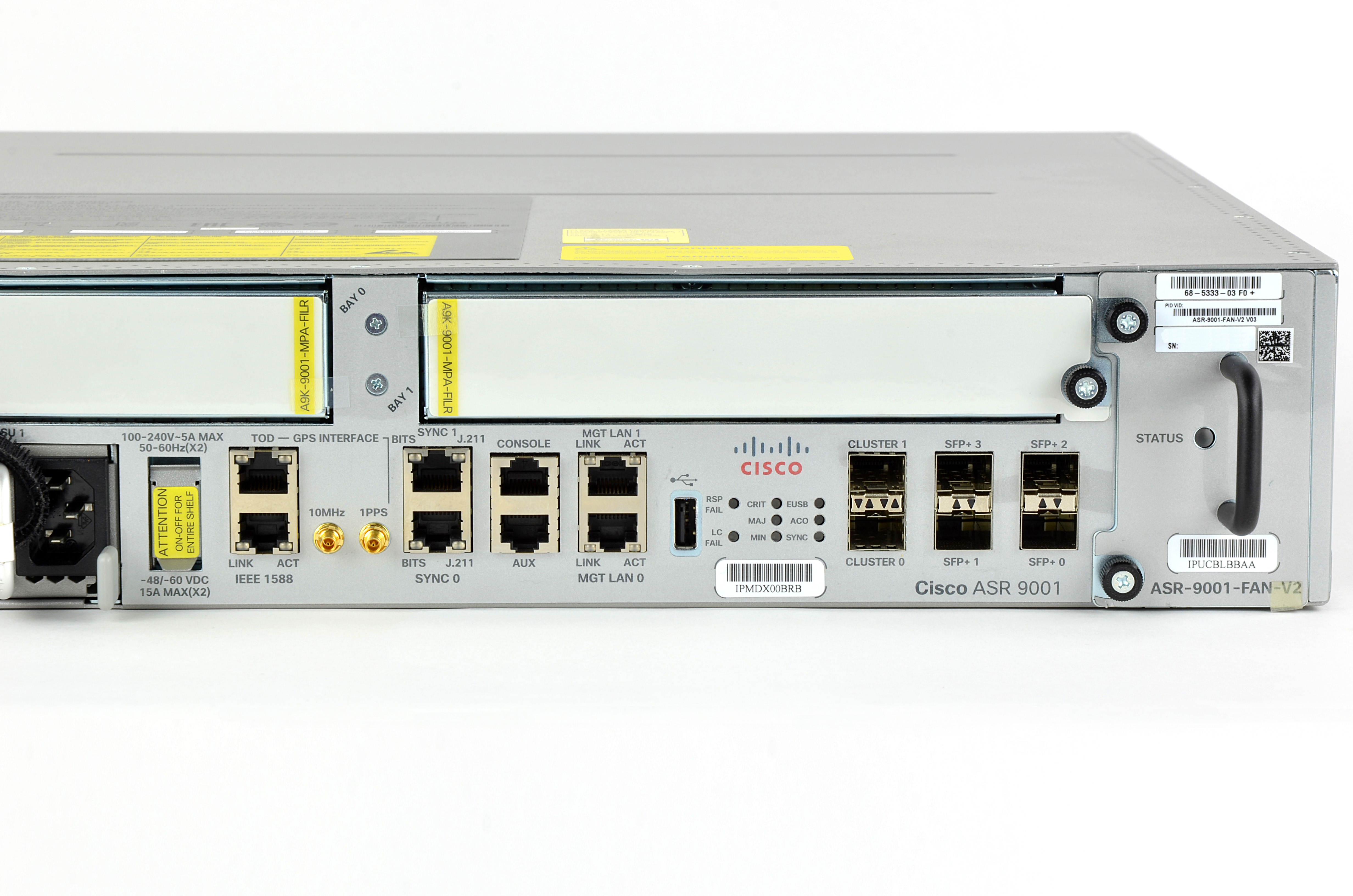 ASR-9001 - Router Cisco de 10 GbE y 40 GbE para montaje en rack