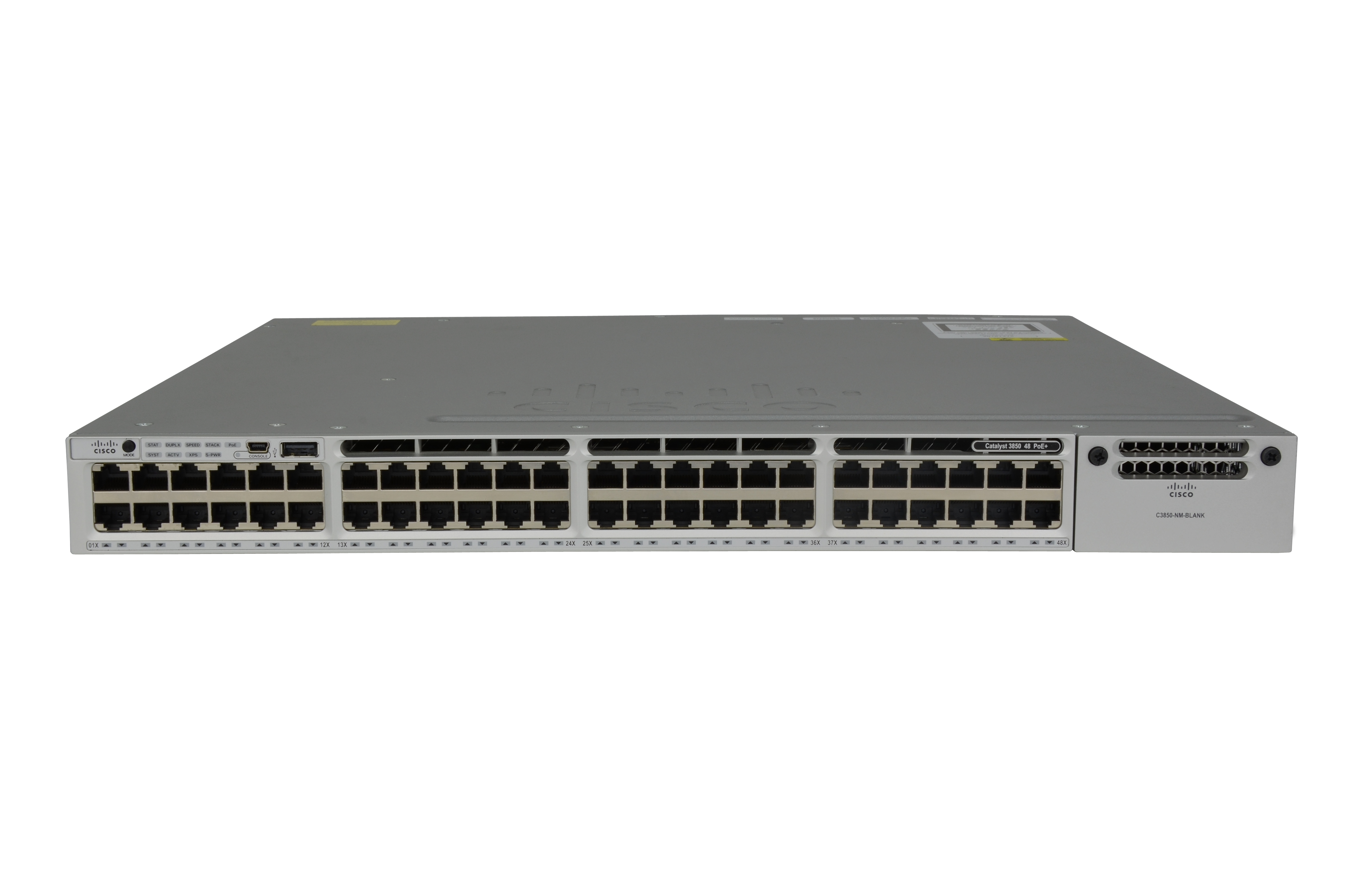 WS-C3850-48P-E - Conmutador Cisco Catalyst 3850 - 48 puertos - Gestionado L3 - PoE+