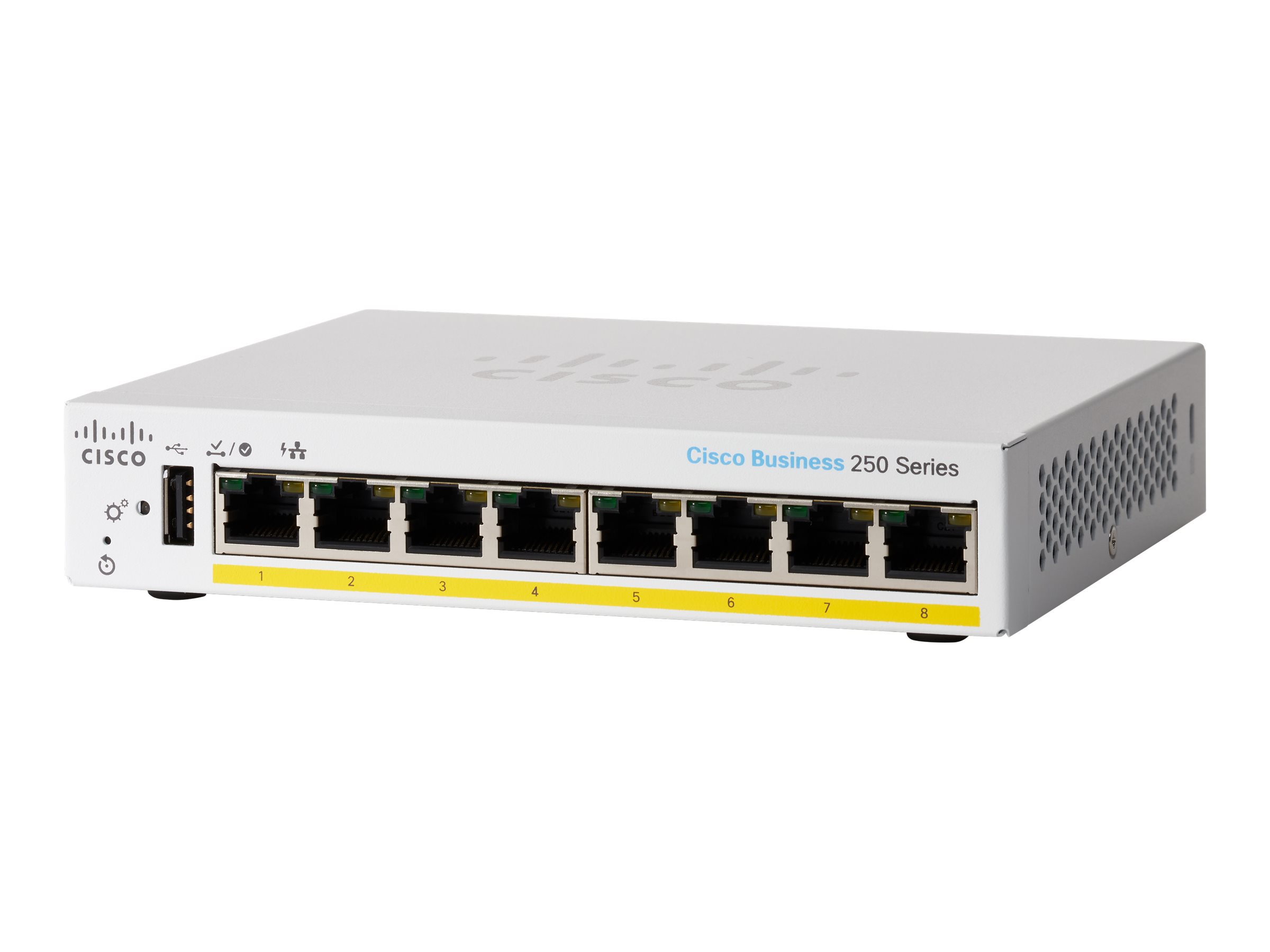 CBS250-8PP-D-EU - Cisco Business 250 Series CBS250-8PP-D - Switch - L3 - Smart - 8 x 10/100/1000 (PoE+)