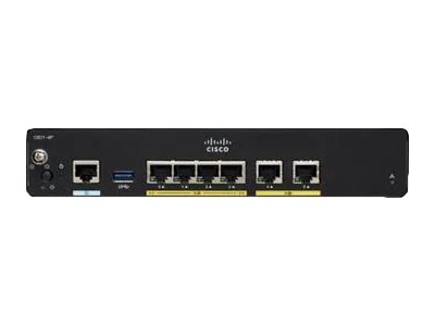 C921-4PLTEGB - Cisco ISR 921 Router, Integrated Services, 4G LTE, Gigabit Ethernet, LAN/WAN, VPN
