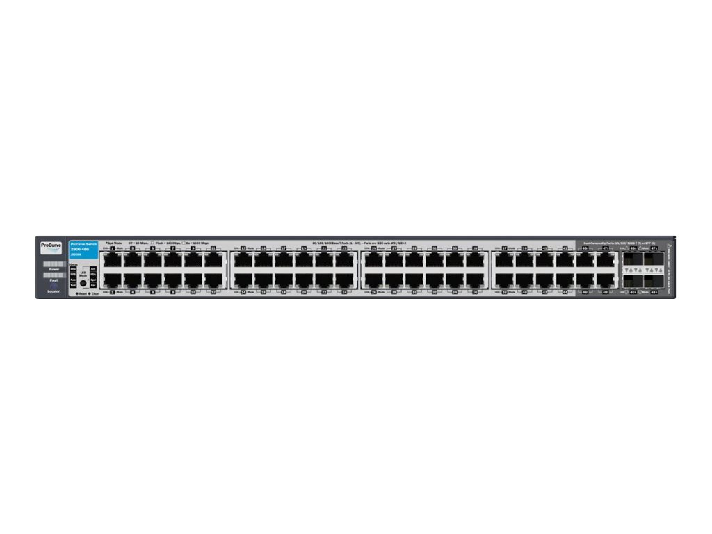 J9050A - HPE Switch 2900-48G - Switch - managed - 48 x 10/100/1000 + 4 x Shared SFP + 2 x X2 + 2 x 10GBase-CX4