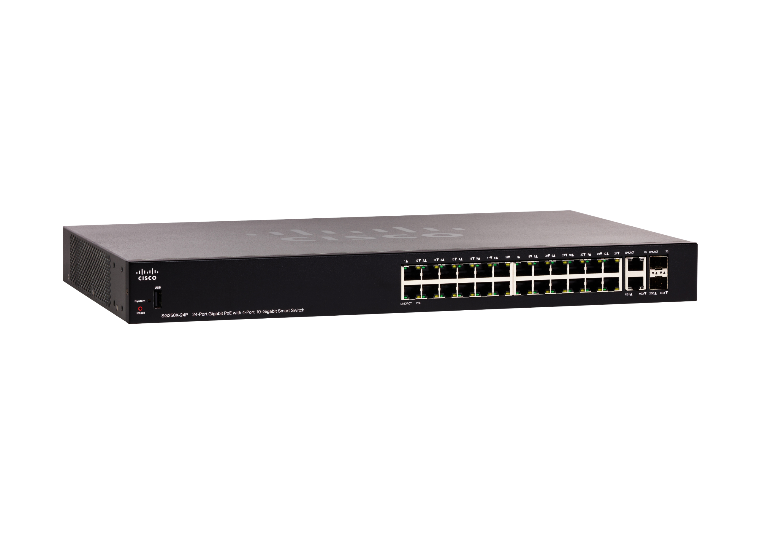 SG250X-24P-K9 - Cisco 250 Series Switch - L3 - Smart - 24x 10/100/1000 PoE+