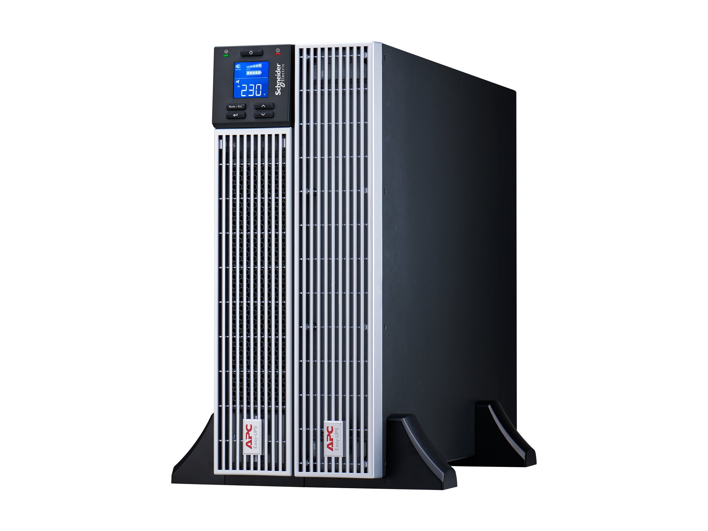 SRVL1KRILRK - APC Easy UPS On-Line SRVL - UPS (rack-mountable) - AC 230 V - 900 watts - 1000 VA - USB, RS-232, RJ-45, RJ-11 - Output sockets: 6 - 4U - 48.3 cm (19")